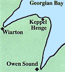 Map to Keppel Henge